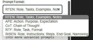 Advanced Prompt Expander prompt library management interface