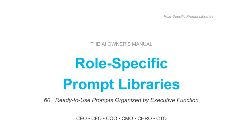 Preview of Role Specific Prompt Libraries